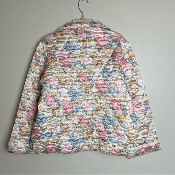Vintage Miss Elaine Quilted Floral Jacket - Picture 6 of 6